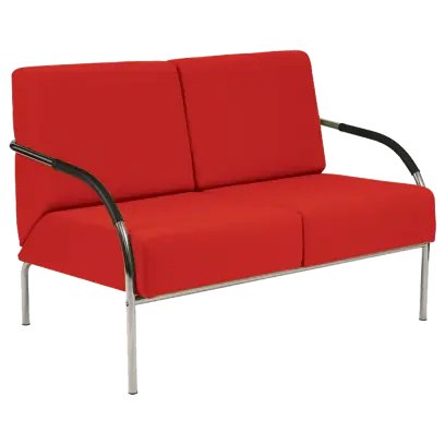 SPA 2 chrom, látka BONDAI BN14 (4011) - látka červená